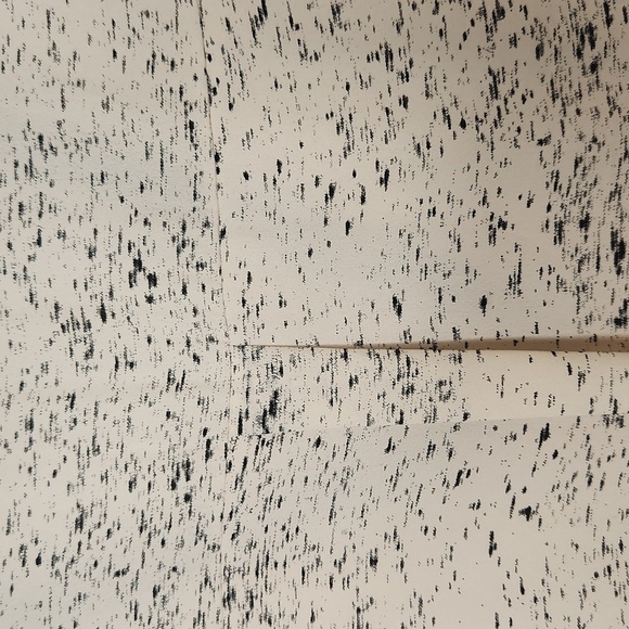 Lush Women's Cream/Black  V-Neck Trim Speckled Pattern Tunic Blouse Size S - Picture 12 of 15